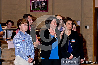 Craig Applaudes at Convention Editorial Stock Photo